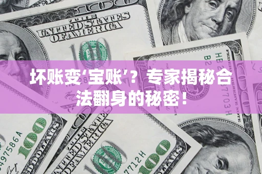 北京坏账变‘宝账’？专家揭秘合法翻身的秘密！