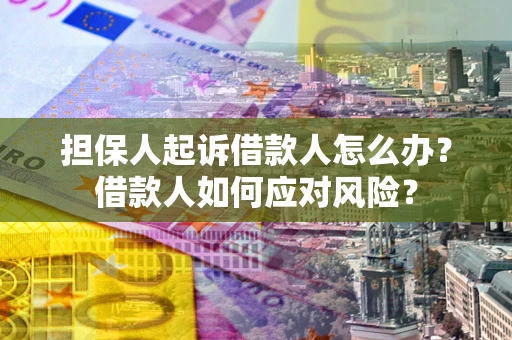 北京担保人起诉借款人怎么办？借款人如何应对风险？