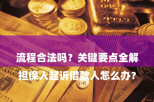 北京

担保人起诉借款人怎么办？流程合法吗？关键要点全解析
